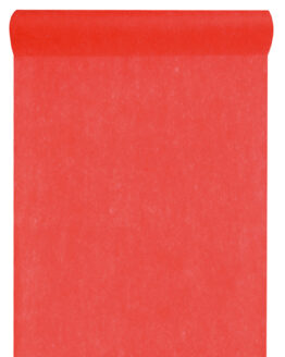 Vlies-Tischläufer BUDGET, rot, 60 cm breit, 10 m Rolle - tischlaeufer, budget, dekovlies