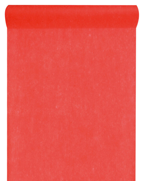 Vlies-Tischläufer BUDGET, rot, 60 cm breit, 10 m Rolle - budget, dekovlies, tischlaeufer
