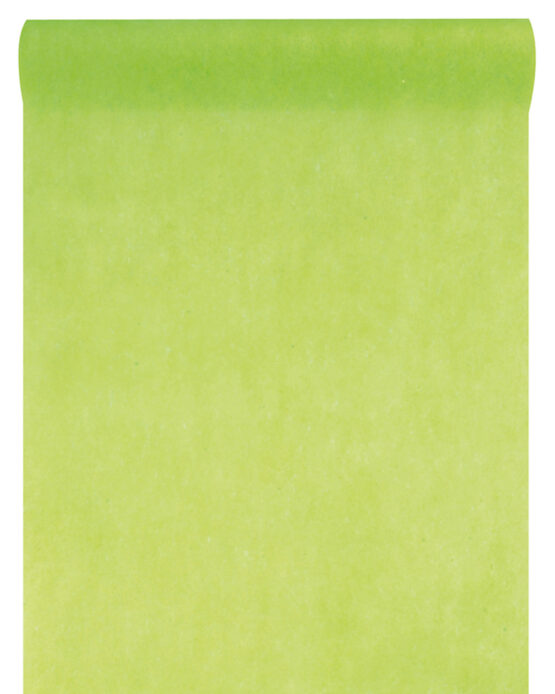 Vlies-Tischläufer BUDGET, hellgrün, 60 cm breit, 10 m Rolle - tischlaeufer, budget, dekovlies