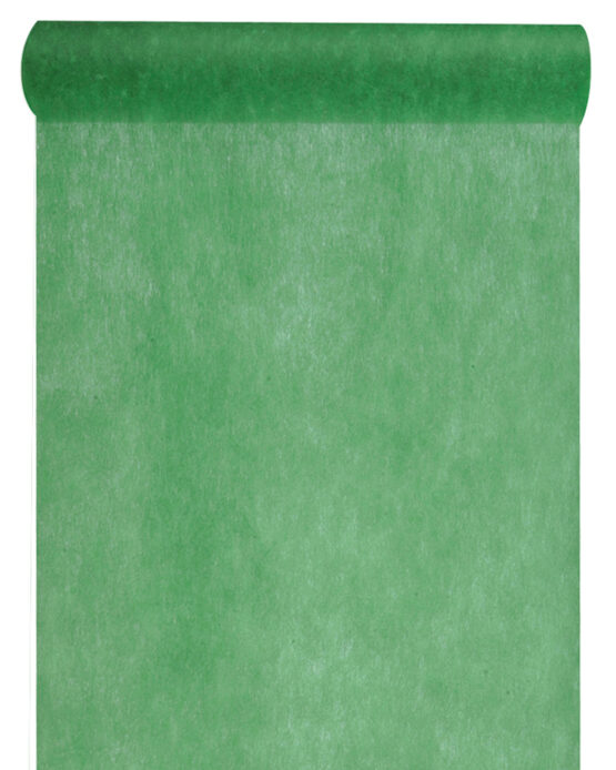 Vlies-Tischläufer BUDGET, dunkelgrün, 60 cm breit, 10 m Rolle - tischlaeufer, budget, dekovlies