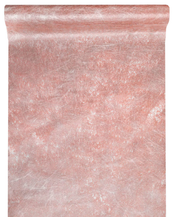 Deko Vlies-Tischläufer Sizo, rosé-gold, 30 cm breit, 5 m Rolle - basis, dekovlies, tischlaeufer