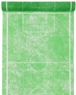 Vlies-Tischläufer Fußball, grün, 30 cm breit, 5 m Rolle - tischlaeufer, mit-druck-dekovlies, dekovlies