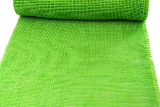 Jute-Tischläufer apfelgrün, 30 cm breit, 10 m Rolle - jute, tischlaeufer
