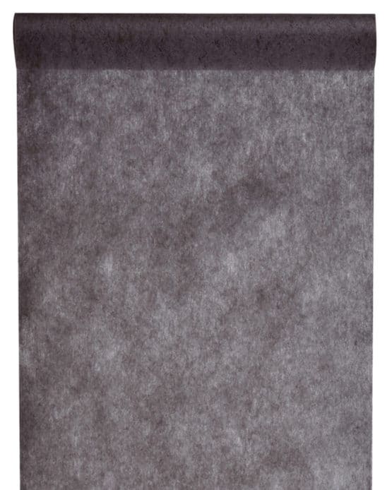 Vlies-Tischläufer BUDGET, schwarz, 60 cm breit, 10 m Rolle - tischlaeufer, budget, dekovlies